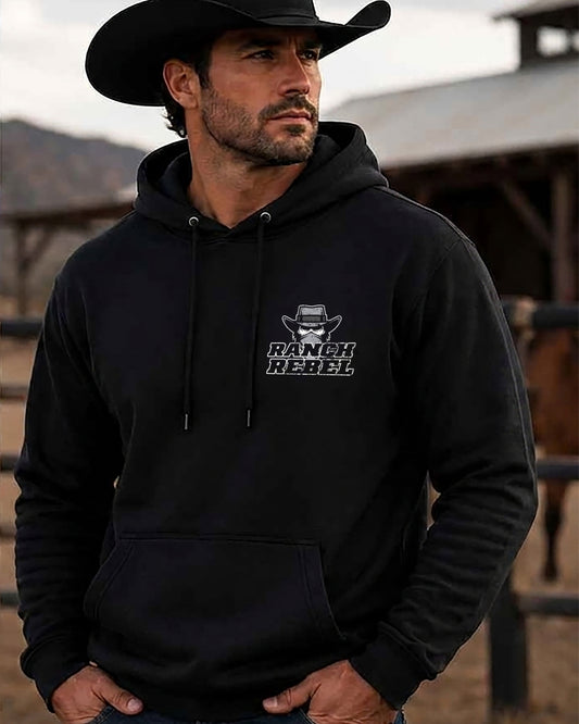 BLACK LOGO HOODIE