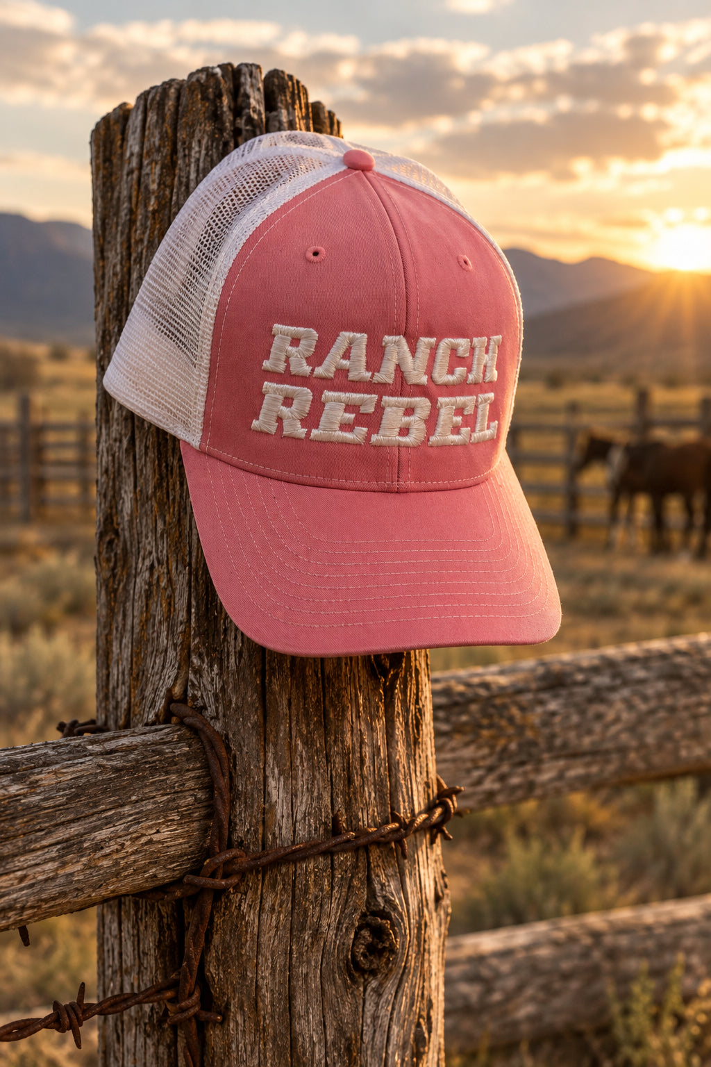 PINK REBEL HAT