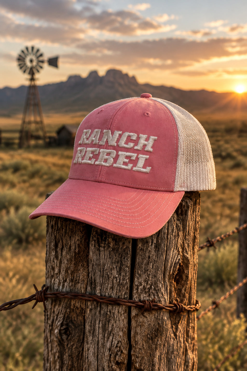PINK REBEL HAT